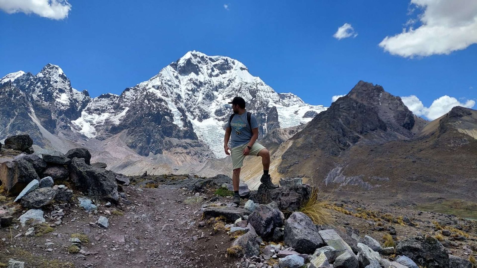 Admiring the Apu Ausangate