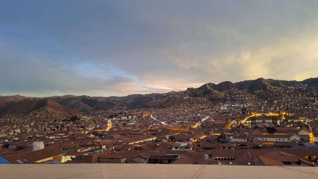 View of Cusco from Limbus terrace