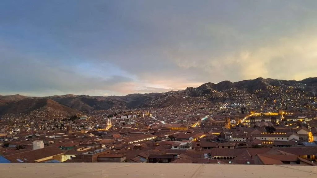 View of Cusco from Limbus terrace