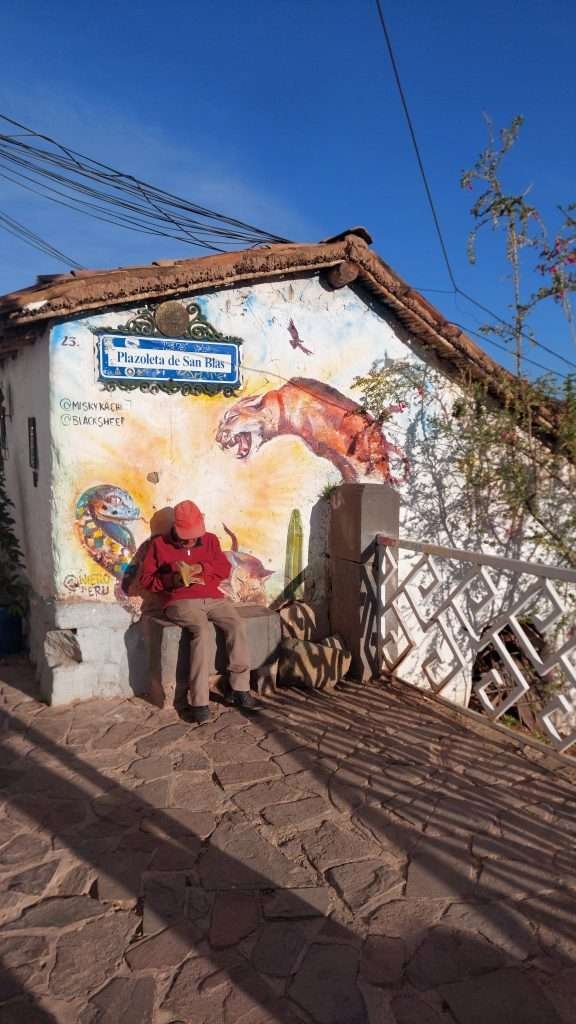Old man resting in San Blas