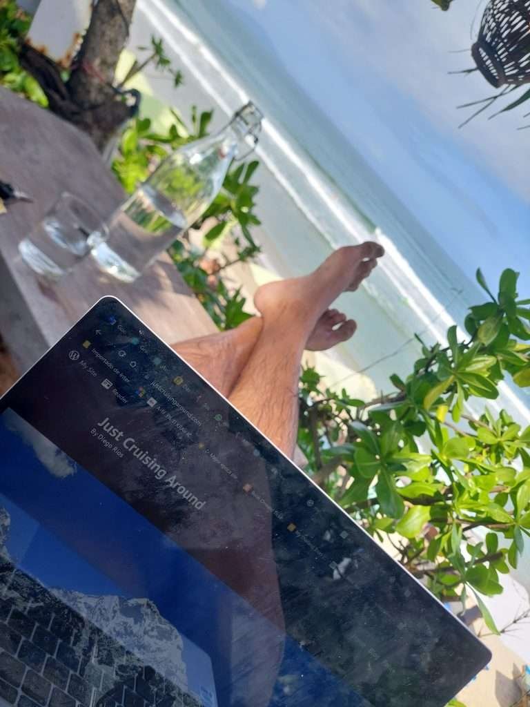 Writing from a cafe in Vietnam