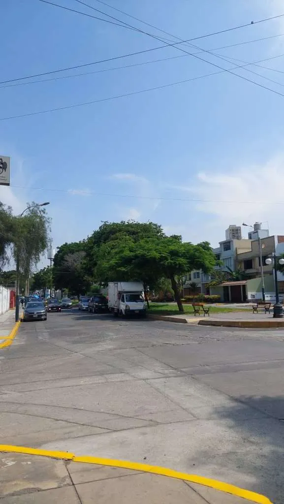 Street of Pueblo Libre district on a sunny day